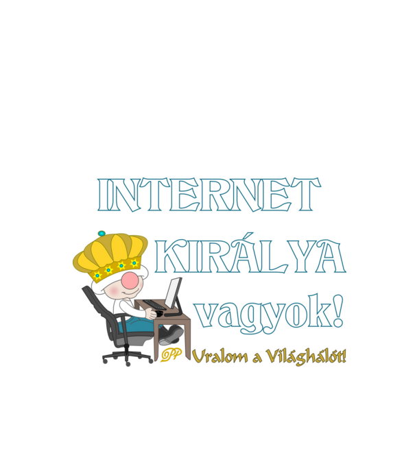 minta királykék pólón