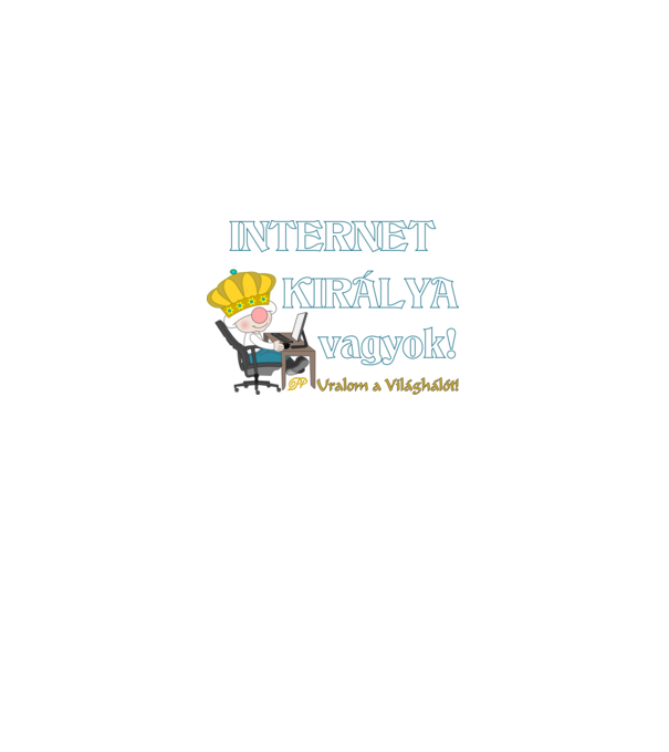  minta királykék pólón