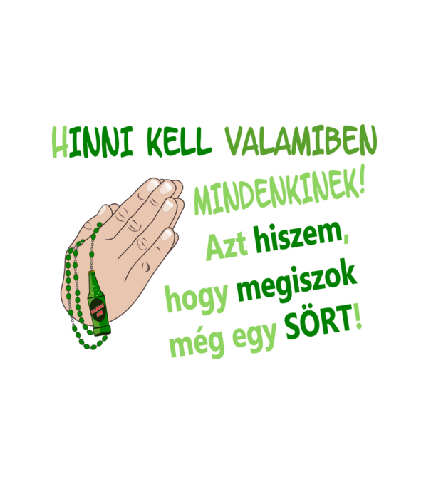  minta fehér pólón
