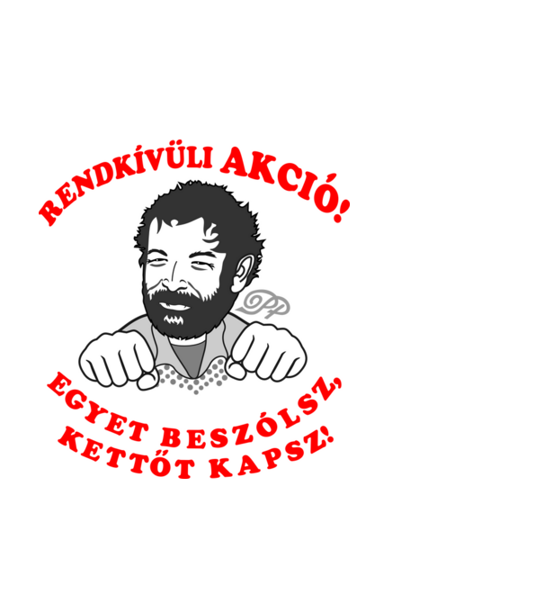  minta fekete pólón