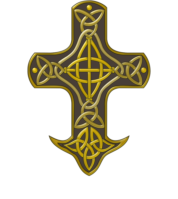 Ír Kereszt és fehér tribal