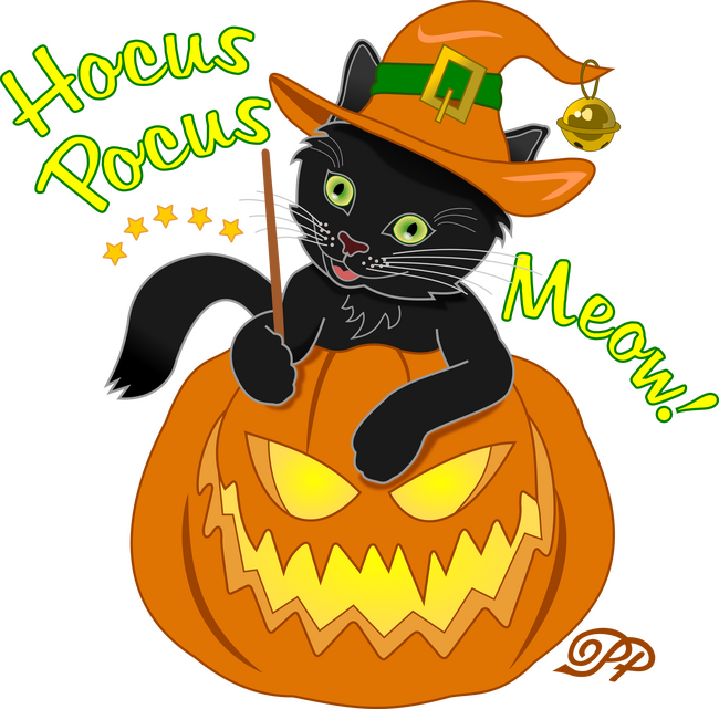 Halloweeni Mágikus Cica