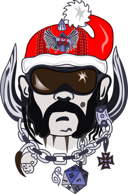 Lemmy Santa Head