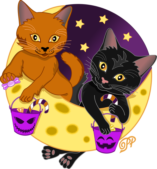 Halloweeni Cicák