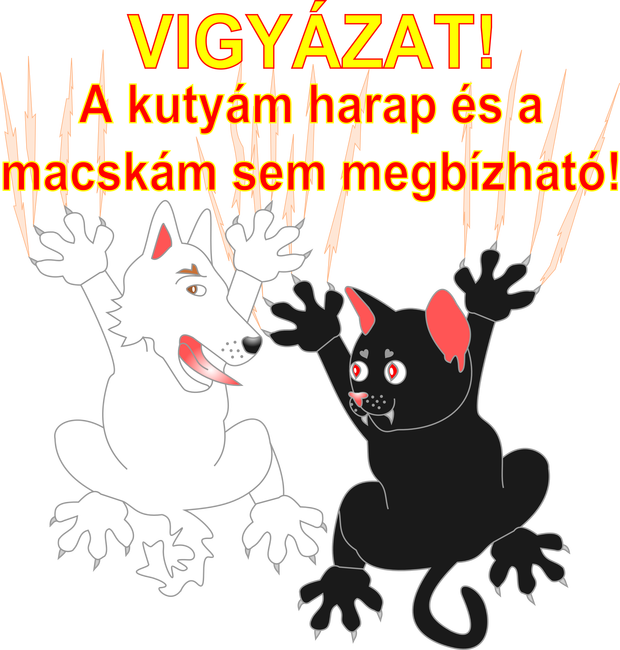 Harapós kutya macska