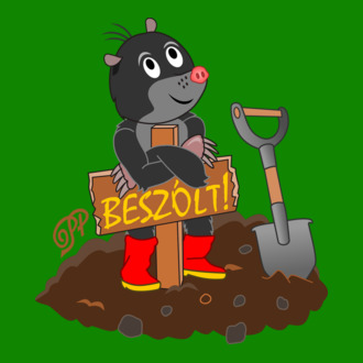 Beszólt! Vakond Fejfával