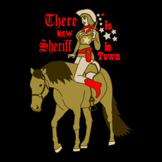 Cowgirl lóháton