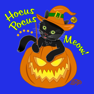 Halloweeni Mágikus Cica