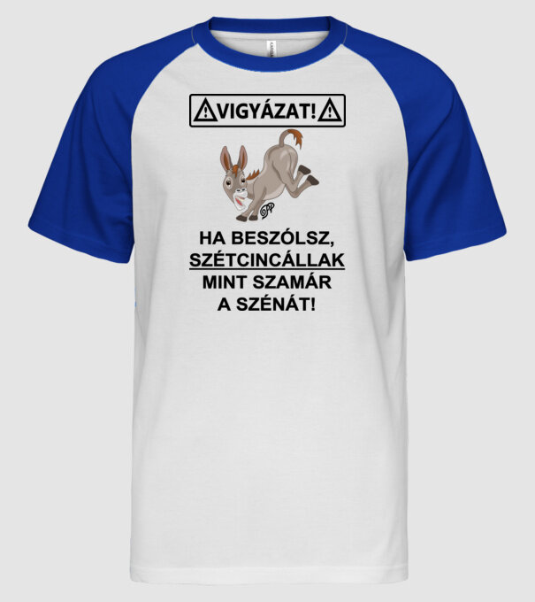  minta fehér/royal pólón
