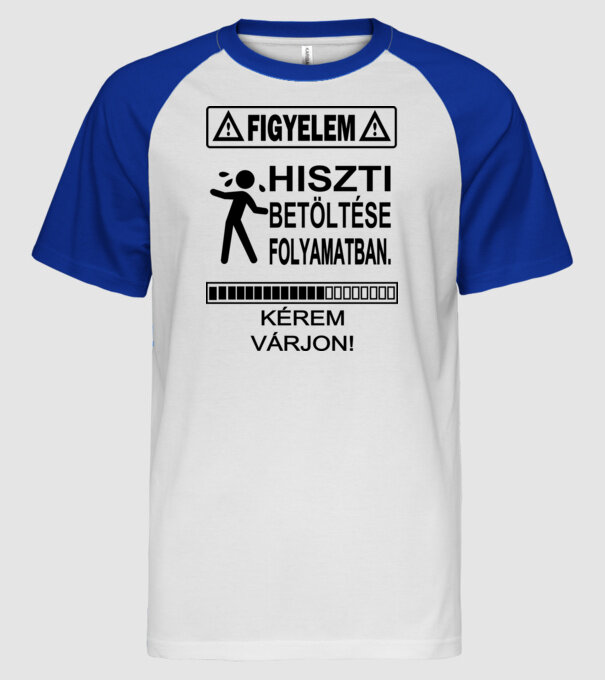  minta fehér/royal pólón