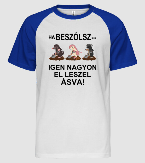  minta fehér/royal pólón