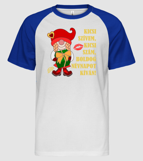 minta fehér/royal pólón