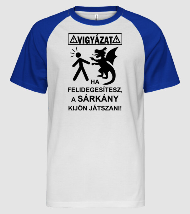 minta fehér/royal pólón