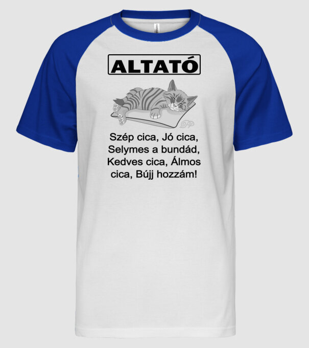  minta fehér/royal pólón