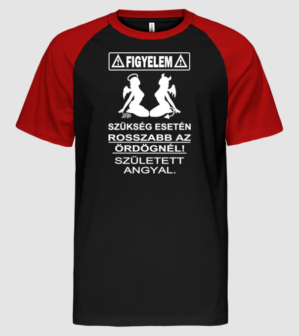  minta fekete/piros pólón
