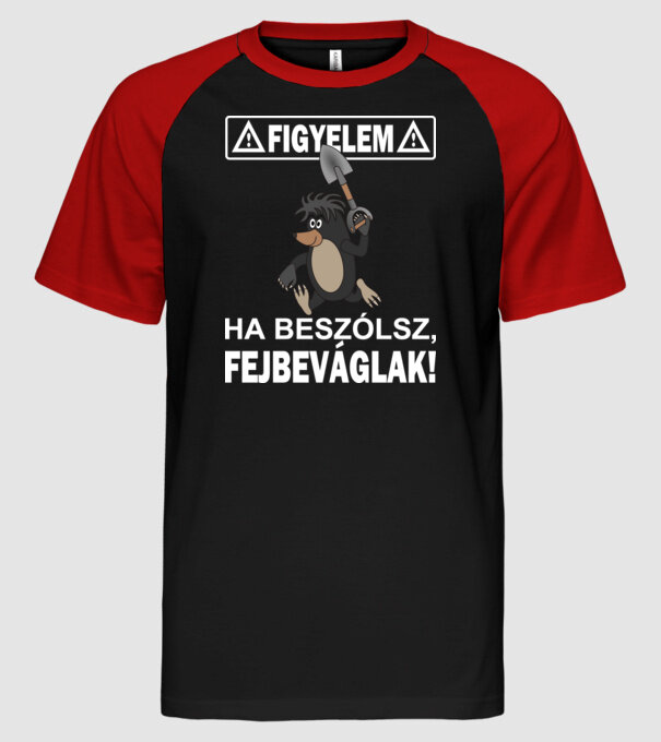  minta fekete/piros pólón