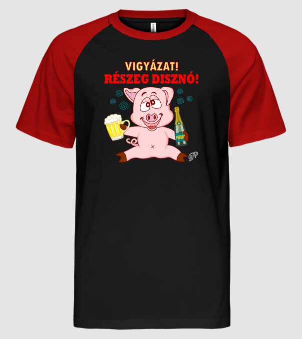  minta fekete/piros pólón