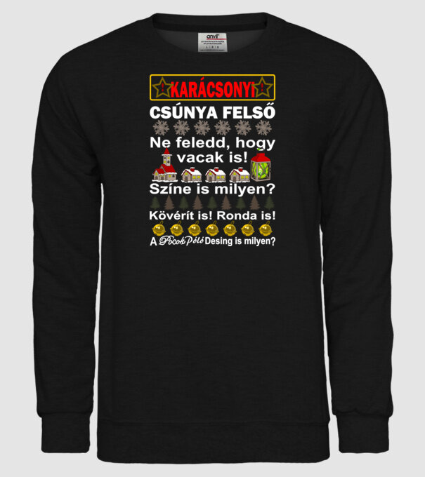  minta fekete pólón