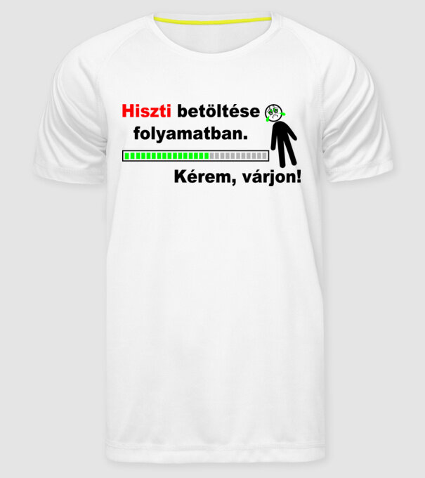  minta fehér pólón