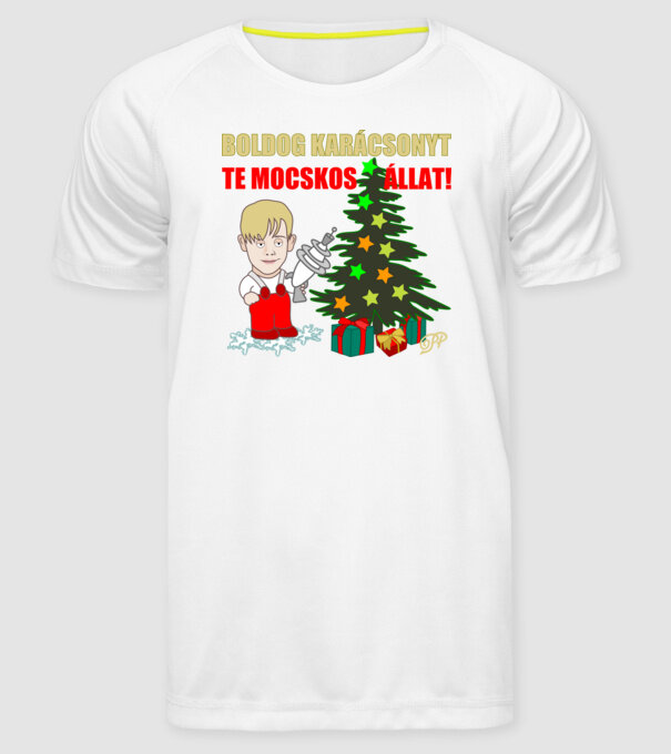  minta fehér pólón