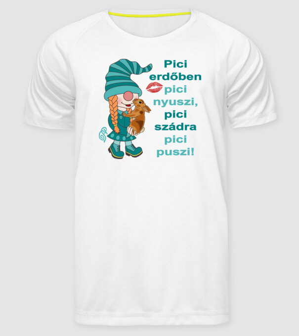 minta fehér pólón