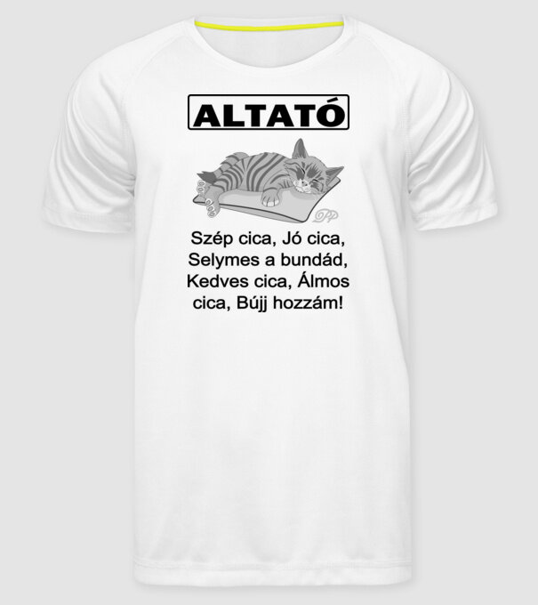  minta fehér pólón