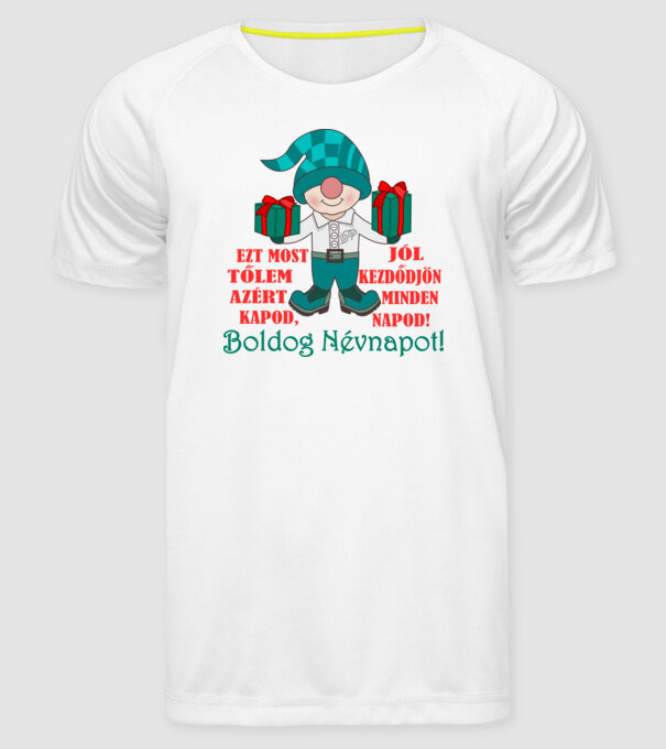 minta fehér pólón