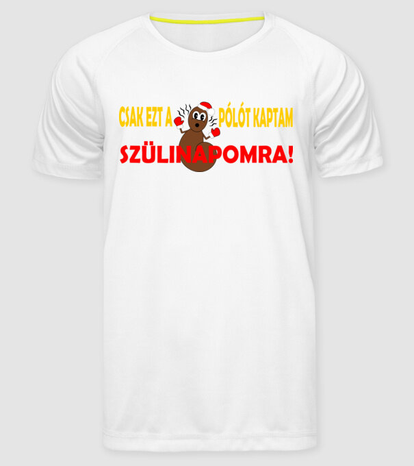  minta fehér pólón
