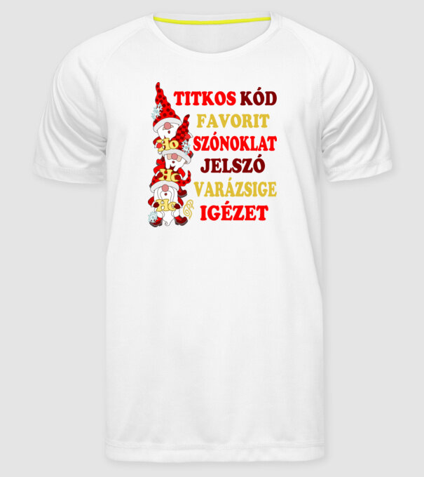  minta fehér pólón
