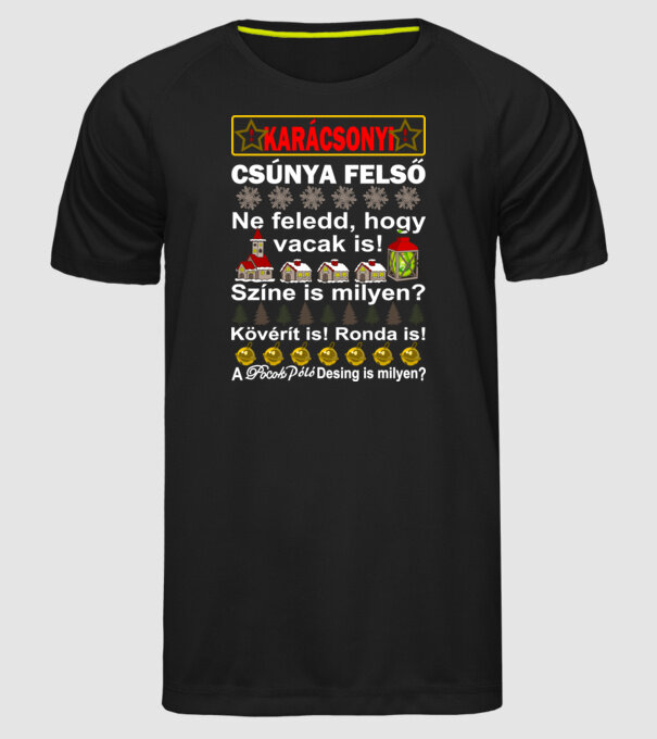  minta fekete pólón