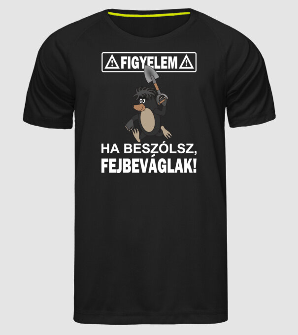  minta fekete pólón