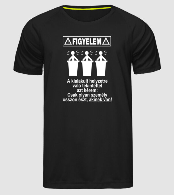  minta fekete pólón