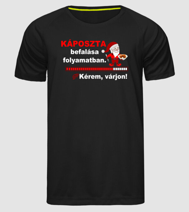  minta fekete pólón