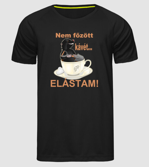  minta fekete pólón