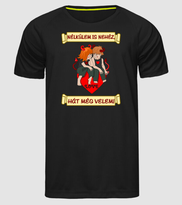 minta fekete pólón