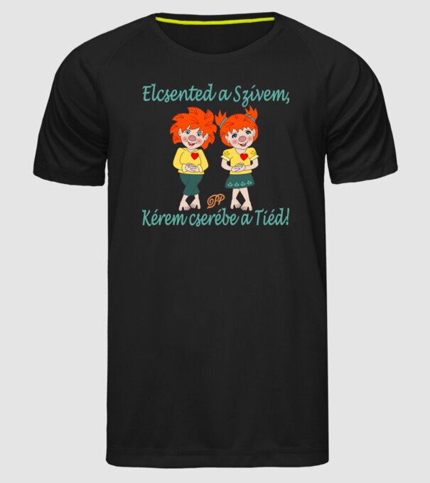  minta fekete pólón
