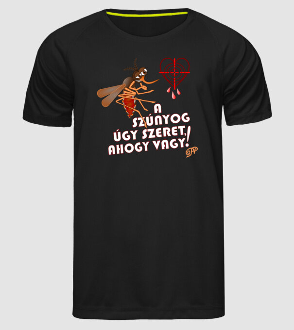  minta fekete pólón