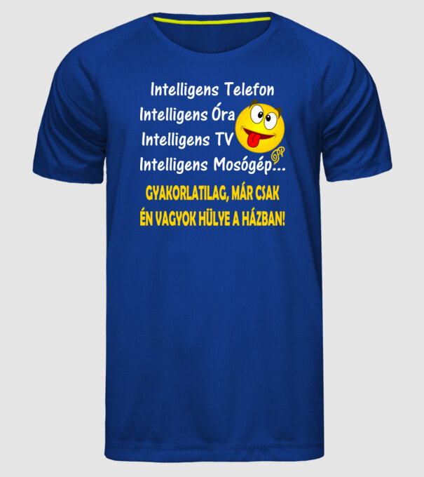  minta királykék pólón