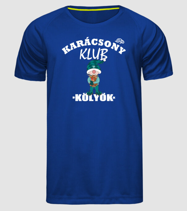  minta királykék pólón