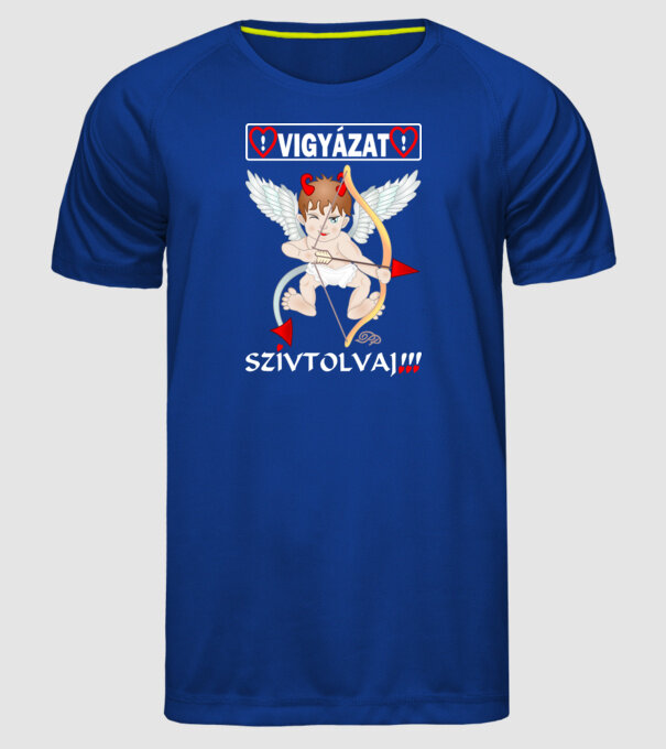  minta királykék pólón