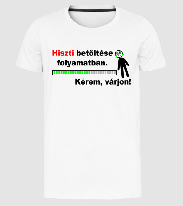  minta fehér pólón