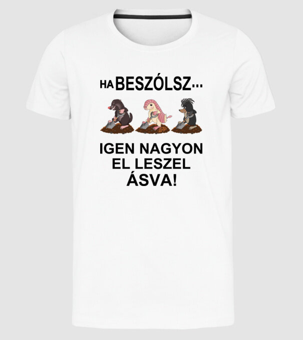  minta fehér pólón