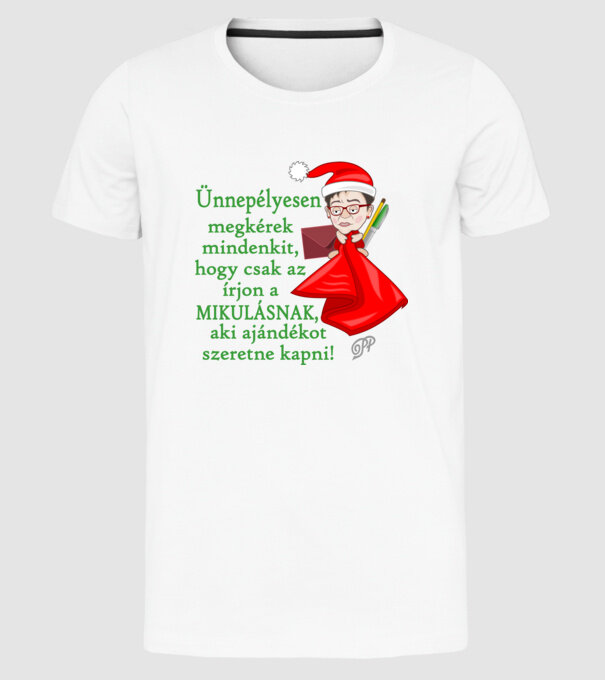  minta fehér pólón