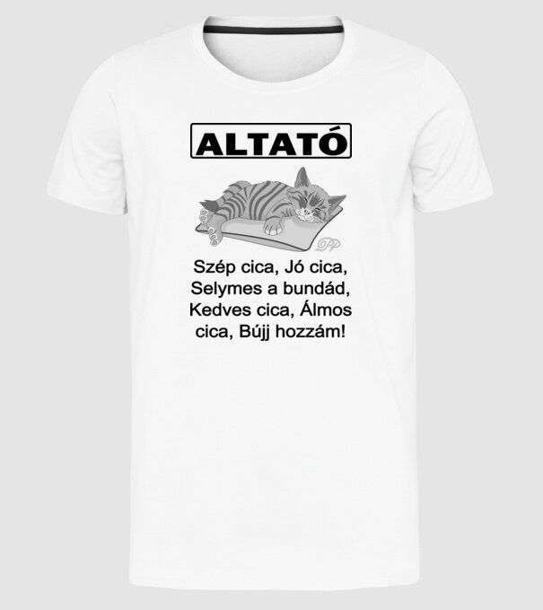  minta fehér pólón