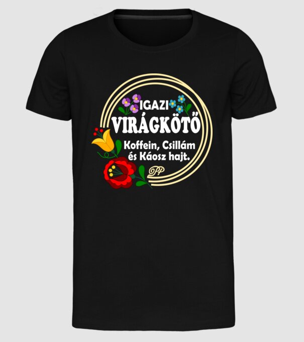  minta fekete pólón