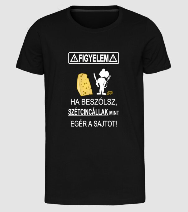  minta fekete pólón