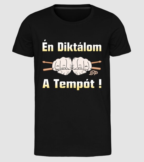  minta fekete pólón