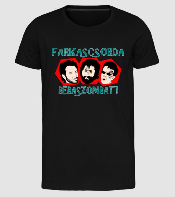  minta fekete pólón