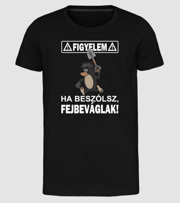  minta fekete pólón