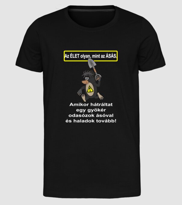 minta fekete pólón
